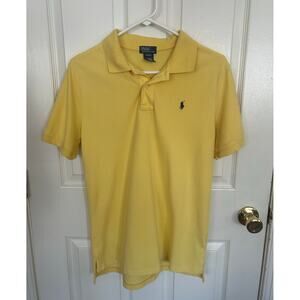 Polo by Ralph‎ Lauren  Yellow Short Sleeve Collared Polo Cotton Size XL (18-20)